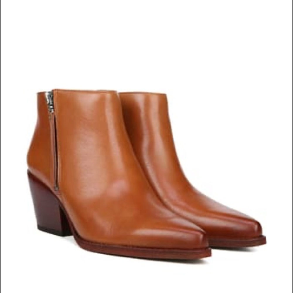 Sam Edelman leather pointed toe booties